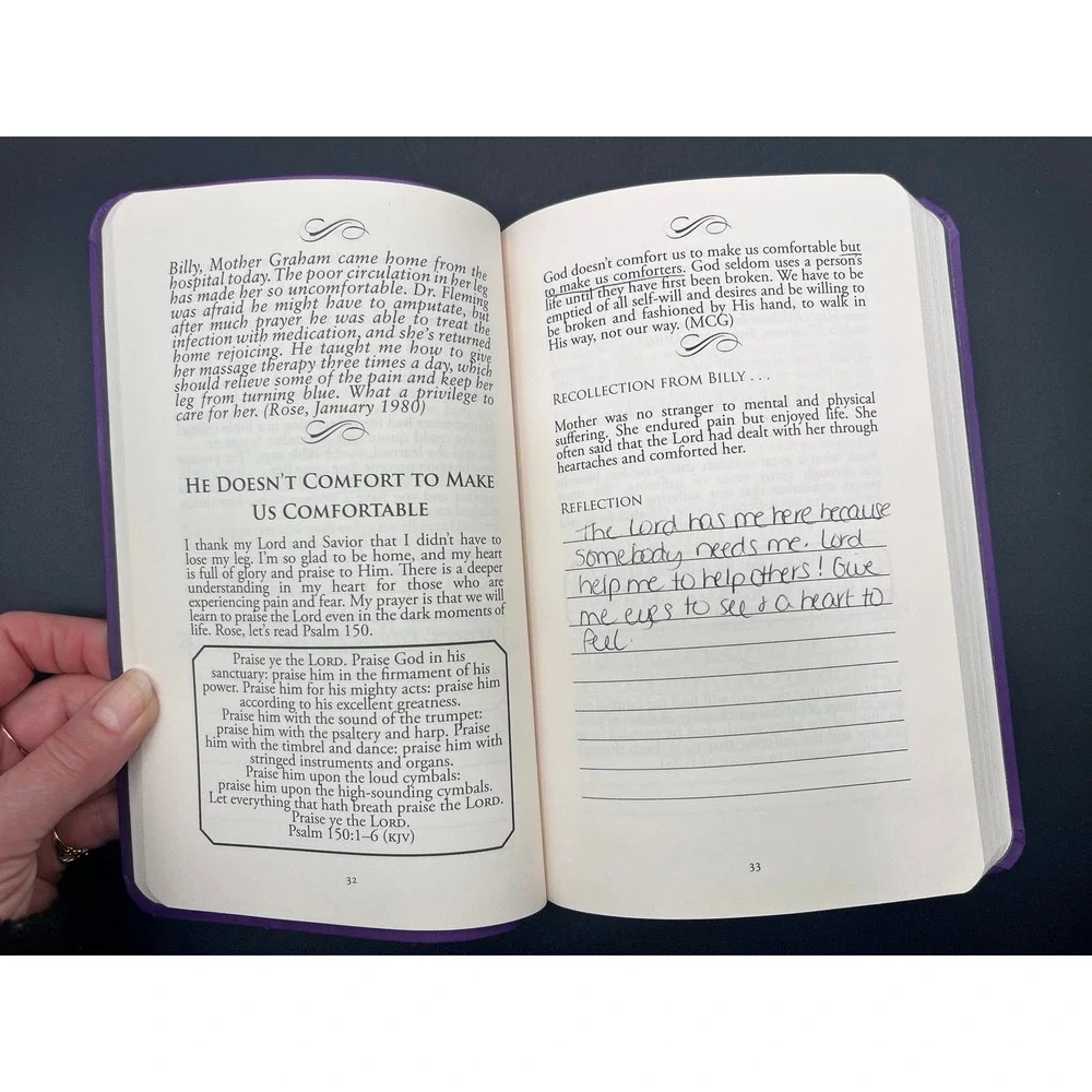 Treasured Moments with Mother‎ Graham Rose Adams Billy Graham Purple Devotional